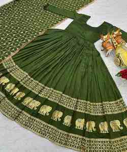 Georgette ชุดสูททำงานชุดด้านล่างที่มีลายและแขนกระดิ่งสำหรับวันทำงานสุดชิค anarkali - Product Image 5