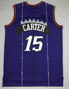 Maillot de basket rétro Toronto 15 Vince Carter 1 <span class=keywords><strong>Tracy</strong></span> <span class=keywords><strong>McGrady</strong></span>, été, respirant, séchage rapide, broderie, sans manches, vintage, classique - Product Image 2