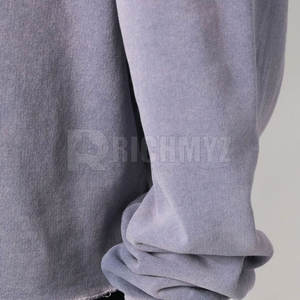 เสื้อฮู้ดดี้ผ้าคอตตอนผสมคุณภาพพรีเมียม ล้างสีแบบแอซิดวอช แฟชั่นไซส์ใหญ่ เสื้อผ้าแฟชั่น เสื้อฮู้ดดี้ล้างสีแบบแอซิดวอช - Product Image 5