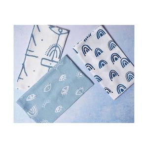 Ensembles de serviettes de cuisine en coton biologique GOTS, brodées, sur mesure, durables, vente en gros - Product Image 4