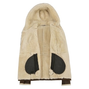 Shearling Leather <b>Jacket</b> for Women's New Hooded Leather <b>Jacket</b> Style with <b>Sheepskin</b> <b>Jacket</b> - Product Image 3