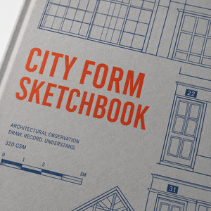 Quaderno da disegno architettonico LABON personalizzato <span class=keywords><strong>A4</strong></span> per piani urbani, paesaggi, facciate, scale e studio spaziale, grigio, arancione, blu navy - Product Image 3