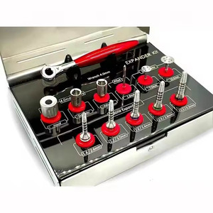Kit d'implants chirurgicaux dentaires et médicaux en acier inoxydable, avec perceuse à os auto-affûtante et collecteur d'os - Product Image 1