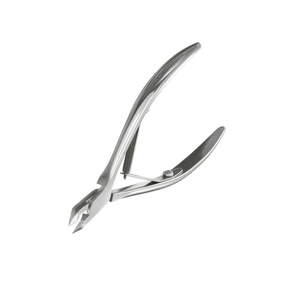 Top Quality Cuticle Nail Nipper Double Spring With Thin Blades Metal Steel Plain Handle Nail Nipper With Double Spring - Product Image 3