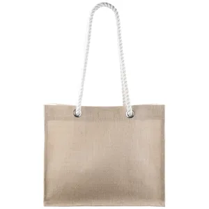 Borsa Tote in Juta Personalizzata Meolo, Prodotto Promozionale per Merchandising - Product Image 2