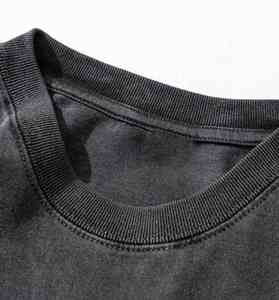 Chemise délavée à l'acide pour hommes, t-shirts vintage lavés personnalisés en gros - Product Image 3