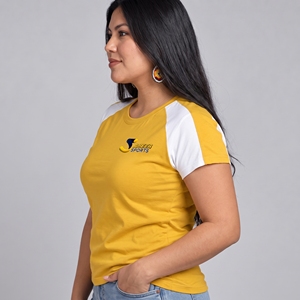 Camiseta de Lona Personalizada para Mujer, Camiseta Informal con Logotipo Personalizado, Estilo Cuello Redondo, Manga Corta, Ecológica, para Verano - Product Image 2
