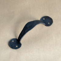 Poignées de tiroir en fer forgé à la main de style Bean Penny, poignée de tiroir et de porte en fer forgé pour porte principale et tiroir