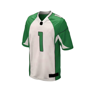 Uniforme de Fútbol Americano con Diseño Personalizado OEM, Sudadera Transpirable y Pantalones Cortos, Jersey Sublimado de Manga Corta - Product Image 5