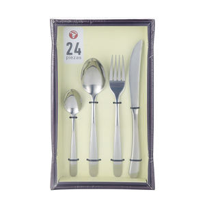 Juego de Vajilla Contemporáneo Mr.Spoon de Acero Inoxidable 18/0, 24 Piezas para 6 Personas, Tenedores/Cuchillos/Palillos, Apto para Lavavajillas, Regalo Empresarial - Product Image 2