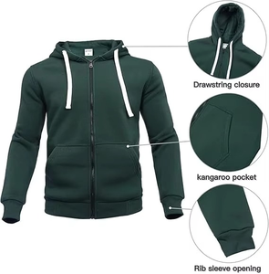 Wholesale Eco-Friendly Customized Mens Winter Sportswear <b>Tracksuit</b> Hooded Outdoor Apparel 100% Cotton Solid Pattern Design Plus - Product Image 4