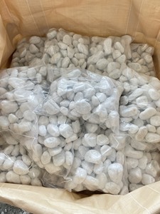 Pierres de galets de gravier blanc dégringolé écaillage marbre meilleur vendeur oeuf pierre neige naturelle fournisseur de roche blanche - Product Image 6