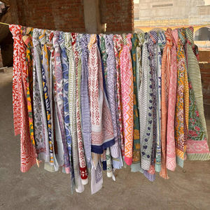 Venta al por mayor lotes de pareos hecho a mano bloque impreso 100% pareos de algodón para mujeres estampado floral hermosos pareos, pareos, bufanda - Product Image 1