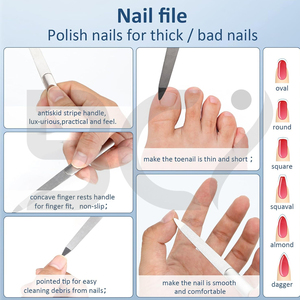 Herramienta de manicura y pedicura de acero inoxidable duradero 2025, herramienta limpiadora de cutículas de piel muerta para uñas de doble extremo para dedos - Product Image 4