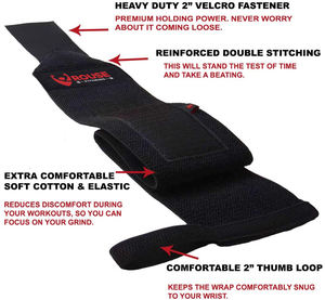 High Quality Custom Elastic <b>Wrist</b> <b>Support</b> Wraps <b>for</b> <b>Gym</b> Powerlifting Workout Training Weightlifting Sports <b>Wrist</b> Brace Men Women - Product Image 5