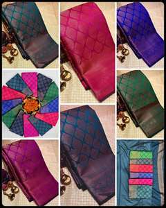 Sarees en soie Lichi de qualité supérieure pour femmes Fournisseur en gros de vêtements ethniques indiens traditionnels en vrac par FashionHarbour - Product Image 3