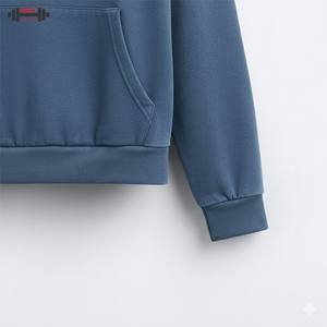 <b>Brown</b> Baggy Hoodie Blanks High Quality 100% Cotton <b>Fleece</b> Distressed Custom Stringless Puff Printing Oversized 300 Grams Winter - Product Image 5