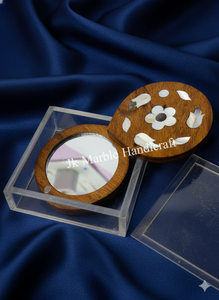 Espejo Ovalado Mini Moderno y Hermoso de Cristal, Hecho a Mano con Madera, Decorativo para Cumpleaños/Aniversario para Mujeres y Niñas, Mejor Precio al por Mayor - Product Image 5