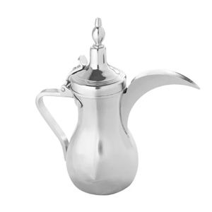 Incroyable cafetière arabe Dallah en métal d'acier inoxydable Fabricant Premium Arabic Tea Coffee Pot Arabic Dallah Handmade - Product Image 6