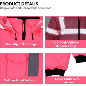 Chaqueta de Trabajo Industrial Reflectante Transpirable de Poliéster con Certificación CE de Alta Calidad a Precio Mayorista para Hombre - Product Image 5