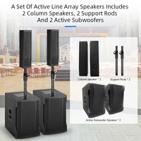 Equipo profesional de gran potencia Etapa Sonido al aire libre Sistema de altavoces pasivos Line Array