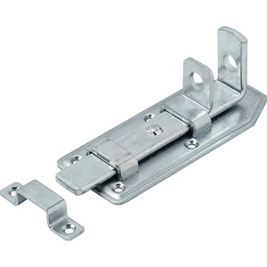 VORMANN Blue Zinc-Plated Cranked Door Lock Bolt 120mm Length and 56mm Width Steel with Strike Plate for <b>Storage</b> <b>Lockers</b> - Product Image 1