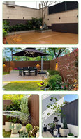 Revêtement mural extérieur en wpc Revêtement de jardin extérieur en plastique composite Panneau mural extérieur en wpc cannelé imperméable