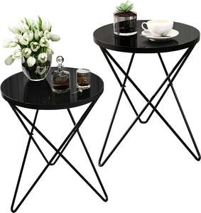 โต๊ะเหล็กด้านข้างดีไซน์หรูหราแบบโบราณดีไซน์พิเศษเรียบง่ายและทันสมัย - Product Image 6