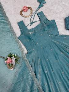 Hermoso vestido de fiesta-Pent con Dupatta - Product Image 4