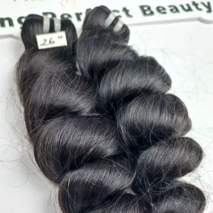 Qualité supérieure Double Trame Double Dessiné Lâche Bouclés Cambodgien Cheveux Bundle Vietnamien Vague de Corps Style Brut Cheveux Humains - Product Image 4