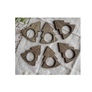 Premium solid wood napkin <b>rings</b> set <b>for</b> weddings festive dinners parties home dining tables hotels restaurants and cafes - Product Image 1