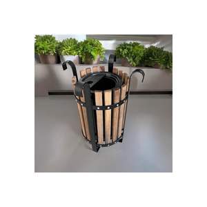 Cubo de basura de madera duradero para exteriores SGC10N Solución de almacenamiento práctica para uso en exteriores - Product Image 3