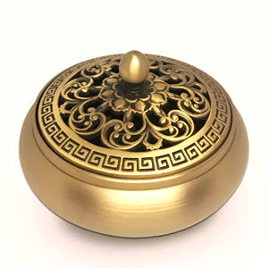 Mid-East Luxury Incense Brass Antique Hand-Crafted Metal Lobandan Incense <b>Burner</b>/<b>Bakhoor</b> <b>Burner</b> - Product Image 5