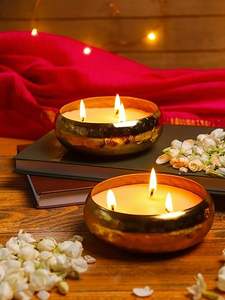 Vela votiva de hierro antigua hecha a mano con atractivo rústico ajustes clásicos para el hogar y decoración de boda Vintage para Navidad - Product Image 4