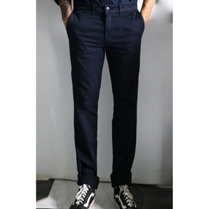 Montizon Navy Chinos Pantalones 100% Algodón Hombre Pantalones Personalizable Logo Anti-Pilling Características Cremallera Blanqueado XL 6XL Mid - Product Image 1