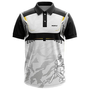 เสื้อทีมคริกเก็ตของผู้ชายเสื้อทีมออกกำลังกายระบายอากาศได้ดีแห้งเร็วน้ำหนักเบาพิมพ์ลายระเหิด - Product Image 1