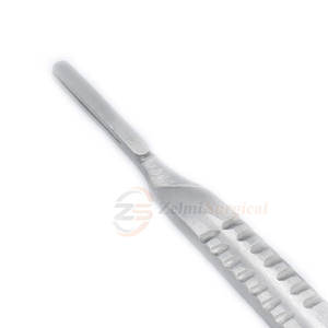 มีดผ่าตัดด้วยมือด้ามจับสแตนเลสสตีลจากปากีสถานเครื่องมือพื้นฐานสำหรับการผ่าตัดสีตามสั่ง - Product Image 5