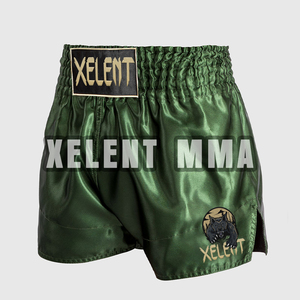 กางเกงขาสั้น MMA สำหรับผู้ชายสีเขียวแบบสั่งตัด - Product Image 3