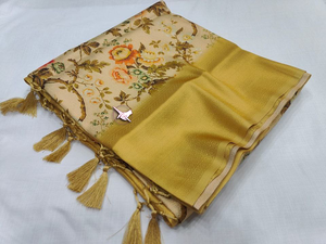 ส่าหรีไหม kanchivaram pethani นุ่มบริสุทธิ์สำหรับชุดปาร์ตี้ของผู้ใหญ่ - Product Image 6
