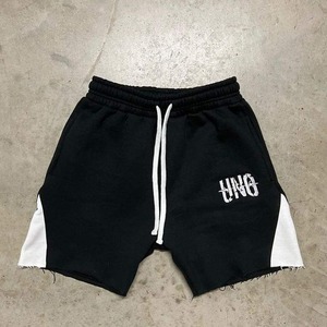 Custom Printed Logo High Quality 100% Terry Cotton Lightweight Summer Distressed Embroidered <b>Sweat</b> <b>Shorts</b> for <b>Men</b> Casual - Product Image 5