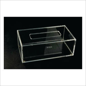 Prisma Designs Clear Square Cube Tissue Box Holder & Facial <b>Napkin</b> <b>Dispenser</b> Customizable Logo Minimalist Modern Style Wholesale - Product Image 4