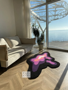 Modern Customized Size Woolen Handmade <b>Rug</b> Unique <b>Tufted</b> Design Washable Non-Slip for Home Decor and Floor Use - Product Image 5