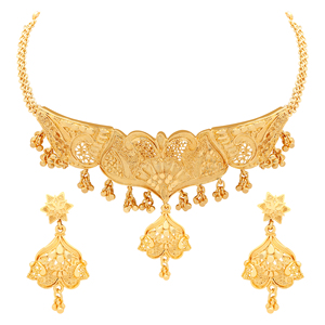 Collares de formación chapados en oro con tinte, joyería de Festival, joyería artificial de lujo, Exportación de cobre y latón chapado en oro laminado - Product Image 3