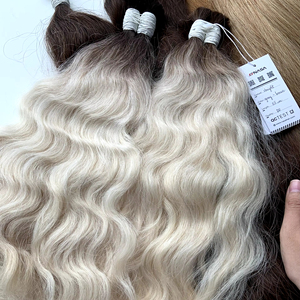 Precio al por mayor para mujeres doble dibujado 100g Ombre colores a granel grado extensiones de cabello humano virgen - Product Image 1