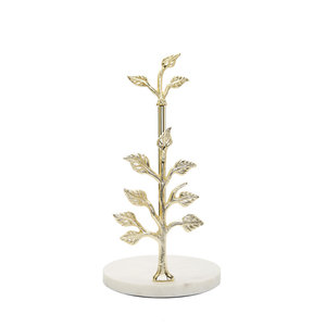 Feuille Design doré métal porte-serviettes en tissu porte-rouleau de papier essuie-tout support pour la maison Restaurant hôtel utilisation - Product Image 6