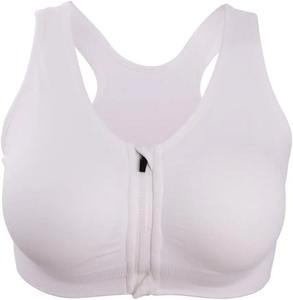 Soutien-gorge de sport pour femmes haut court Fitness fermeture éclair sous-vêtements respirant haut court Style Simple soutiens-gorge antichoc pour la course Push 5XL - Product Image 5