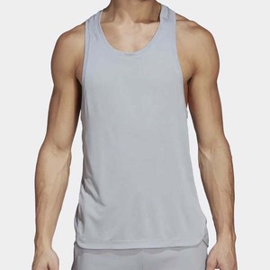 Vêtements de gymnastique Vêtements de musculation en coton respirant Vêtements pour hommes Débardeurs de grande taille Débardeurs sans manches de couleur unie Vêtements de fitness - Product Image 1