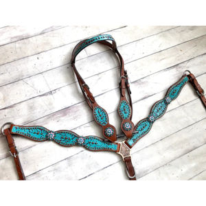 100% genuino Argentina cuero de vaca occidental ecuestre Headstall ligero equipo de equitación fabricante al por mayor - Product Image 4