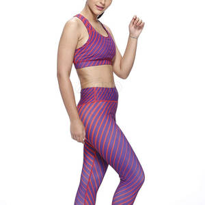 Recién llegado, conjunto de Yoga de entrenamiento para mujer hecho a medida, media pieza de 2 piezas, Material transpirable sólido, cintura elástica, opciones de talla grande - Product Image 2