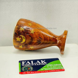 Quemador de Incienso de Resina y Madera de Diseño Moderno y Lujo, Porta Bakhoor Hecho a Mano con Recipiente de Metal Resistente al Calor para Fragancia en el Hogar por FWE - Product Image 3